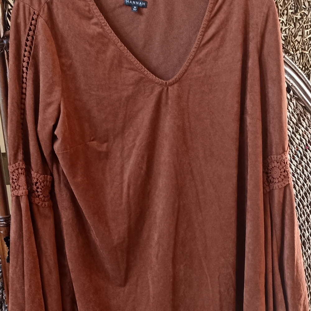Hannah Women's Brown Long Sleeve Top